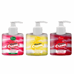 Mousse Cream Gel Hidratante Beijável Para Corpo E Virilha 250Ml Êxtase