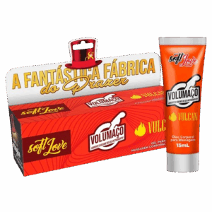 Volumaço Vulcan Gel Excitante Masculino Hot E Vasodilatador 15Ml Soft Love